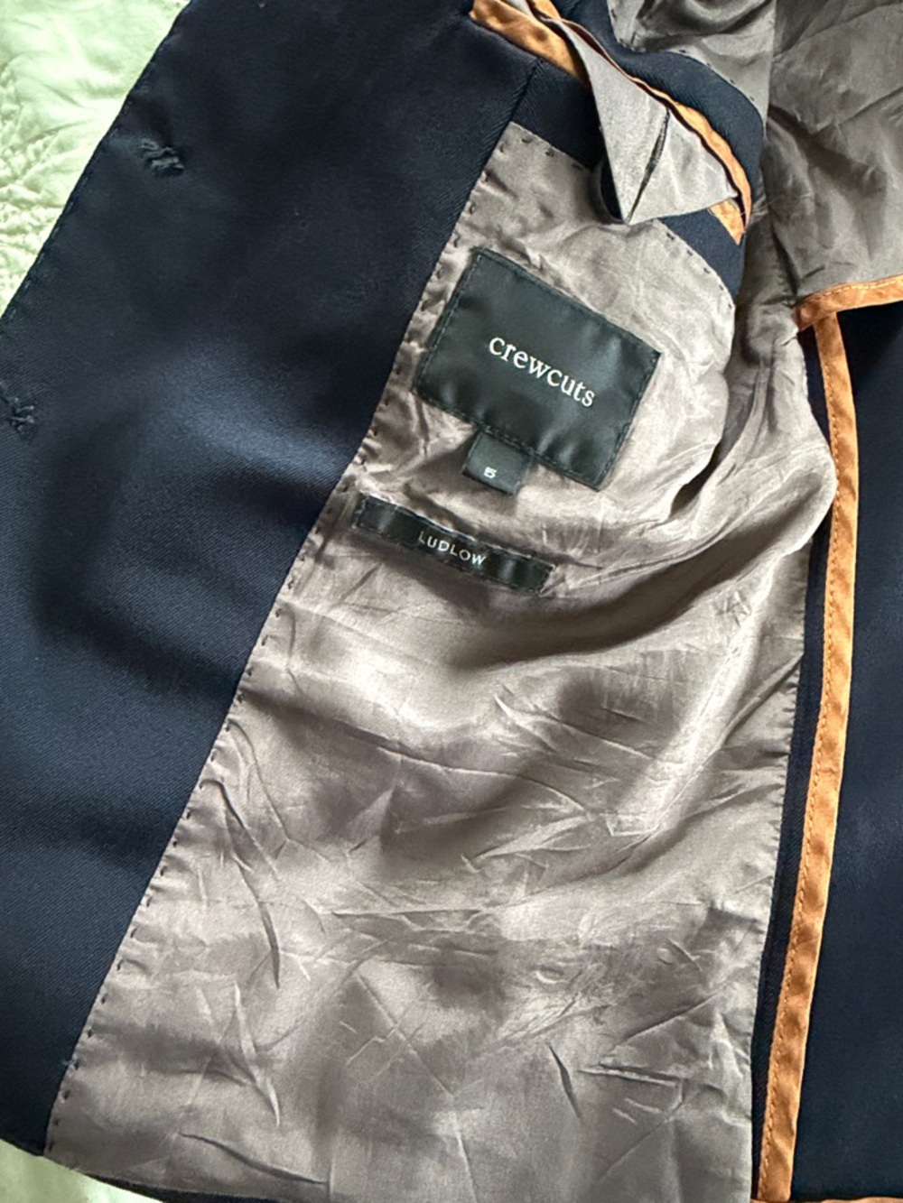 Crewcuts Navy Blazer with Gold Buttons - Picture 2 of 4